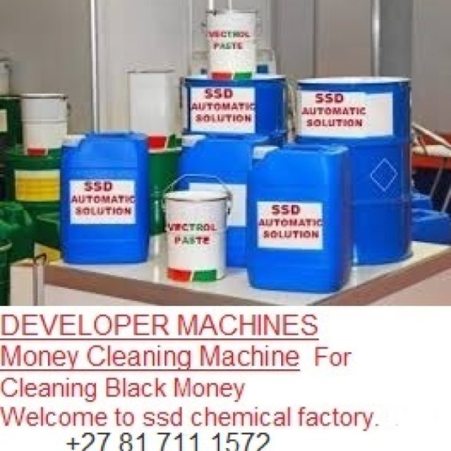 Laboratory - SSD chemical solution For cleaning black money +27 81 711 1572