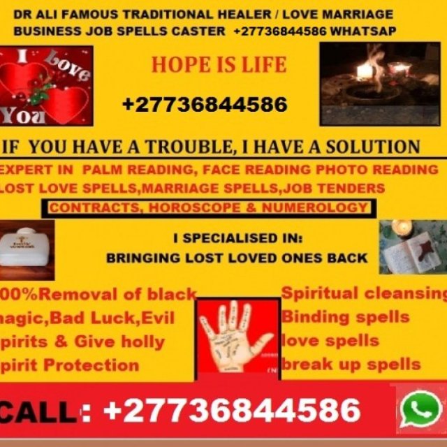 WELCOME TO INTERNATIONAL TRADITIONAL HEALER WITH POWERFUL SPELL +27736844586